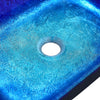 Bathroom Sink Bowl Wash Basin Countertop Tempered Glass Vanity w/ Pop up Drainer