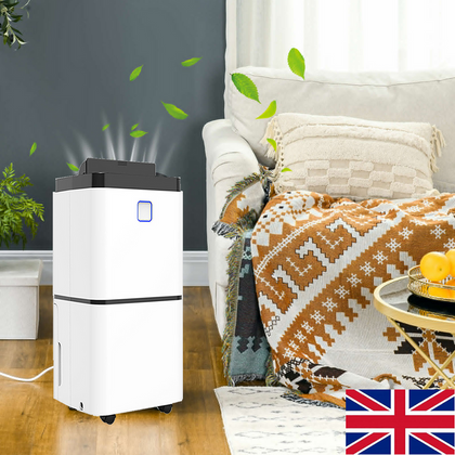 12L Dehumidifier Portable Quiet 36dB Home Air Dryer for Mould Moisture Damp Room