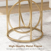 Tribesigns Modern Round End Table, Faux Marble Sofa Side Table, Coffee Table