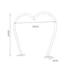 Wedding Round/Heart Arch Stand Backdrop Metal Frame Party Flower Balloons Rack