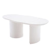 Coffee Table Cloud Shaped White Tea Table End Table for Living Room Furniture