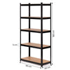 5 TIER GARAGE SHELVES SHELVING UNIT RACKING BOLTLESS HEAVY DUTY STORAGE SHELF