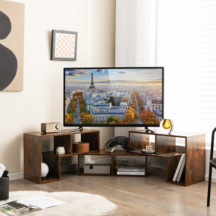 3 Pcs Adjustable TV Console Stand Modern Media Stand for 50 55 60 65 Inch TVs