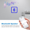 Illuminated Bathroom Mirror With LED light Shaver Socket Bluetooth Demister