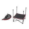 Round Folding Portable Table Camping Garden Party Picnic Trestle w/ Cups Holder