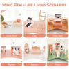 Multi-Layer Wooden Dollhouse Kids DIY Pretend Dollhouse