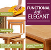 Nest of Tables, 2 Small Oak Wooden Nesting Tables, Side Coffee Table