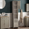Bathroom Cabinet Basin Unit Storage Cupboard MDF Wooden Modern Furniture Grey