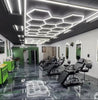 14 Hexagon LED Lighting Detailing Garage Workshop Retail Car Showroom Barber UK