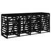 Quadruple Wheelie Bin Storage, Bin Store with 4 Compartments, Dustbin Q9A3