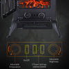 Free Standing Fireplace Flame Effect Electric Heater Log Burning Black