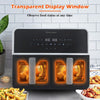 Air Fryer 9L1700 W Dual Zone Digital Display Oil Free Oven Cooker Frying