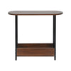 2-Tier Narrow Side Table for Living Room Sofa End Tables with Storage Slim