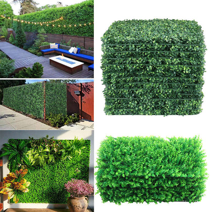 6/12/18X Artificial Greenery Wall Hedge Grass Fence Plant Fake Mat Foliage Panel
