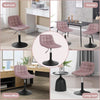 Dressing Table Stool Velvet Makeup Vanity Seat Dining Chair Metal Legs Rotatable