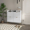 Narrow Shoe Rack Storage Cabinet 16Pair Cupboard Tabletop Unit Shelf Flip Drawer