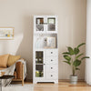 Wooden Kitchen Cupboard Storage Cabinet Microwave Oven Holder with Drawer Shelf