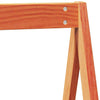 ' Bed Roof Wax Brown 199x80.5x88 Solid Wood Pine F7B9