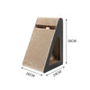 Triangle Cat Scratching Board Interactive Scratcher Pad Cat Toy Grinding Claws