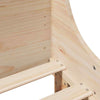 Bed Frame with Headboard 90x200 Solid Wood Pine E1W6