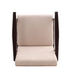Solid Wooden Frame Armchair Accent Tub Chair Lounge Single Sofa Cushioned Seater