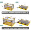 Mobile Storage Box wit Lid Folding Stackable 30/42L Lidded Plastic Crate Tub Box