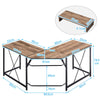 Computer Desk Office Study Workstation Metal Legs Home Corner Table Stand MDF