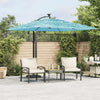 qohoio Garden Parasol with Steel Blue 269x269x235 ,Beach Parasol, Q0T6