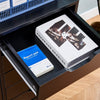 Mobile Filing 5 Drawer Pedestal Cabinet File Storage with Door Home Office Black
