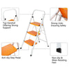 FOLDING 3 STEP LADDER SAFETY NON SLIP SMALL STOOL LADDERS KITCHEN DIY