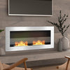 Bio Ethanol Fireplace Modern Wall Biofire 2/3 Burner Fire Place With Glass Panel