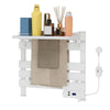 Electric Heated Towel Rail Bathroom Warmer Timer Ladder Radiator Storage Shelf