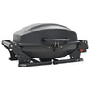 Portable Gas BBQ Grill with Cooking Zone Black Freestanding Barbecue