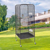Tall 146cm Bird Cage Parrot Cage 4 Wheel Budgie Canary Finch Cockatoo Play Stand