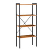 Bookcase 4 Tier Bookshelf Tall Storage Shelving Display Rack Furniture Office UK