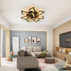 84W Dimmable LED Ceiling Light Flower Modern Chandelier Living Room Remote φ82cm