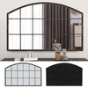 Large Window Style Wall Mirror Home Decor Rustic Art Room Hallway Arched Mirrors