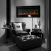Electric Inset Fire 60in Insert / Wall Mount LED Fireplace Reccessed Media Flame
