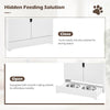 Pet Feeder Station, Dog Cat Food Storage Feeding Station, Food Cabinet