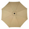 XL 3M Round Outdoor Parasol Tiltable Canopy Garden Patio Umbrella Sun Shelter