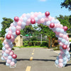 2M/2.2M/2.4M Removable Round Wedding Arch Metal Backdrop Flower Garland Frame