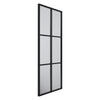 50x120CM WINDOW STYLE MIRROR LIVING ROOM DECOR HALLWAY GARDEN WALL GLASS (BLACK)