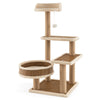 Multi-Level Cat Tree Tower Indoor 90 cm Cat Tree Climbing Stand Scratching Posts