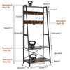 Industrial Clothes Rail Rack Coat Stand Garment Wardrobe Bedroom Entryway