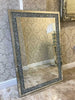 Extra Large Diamond Crush Crystal Effect Large Silver Wall Mirror - 90X60cm