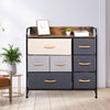 Chest of Drawers Fabric 7-Drawer Storage Organizer 3-Tier Bedroom Cabinet Unit
