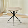 Round Dining Room Table and Folding Chairs Set of 4 for Small Space