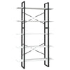 5-Tier Book Cabinet White 100x30x175 Pinewood M2Z4