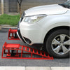 2x Heavy Duty 2 Ton Metal Car Ramp Lift Height Adjustable Hydraulic Jack Garage