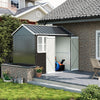 Heavy Duty Metal Storage House Shed 6ftx8.5ft for Garden Tool Storage Shed Apex